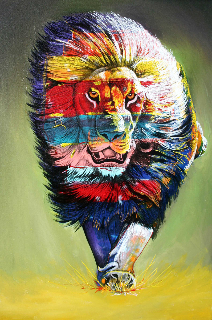 Canvas or Paper Print of The Rainbow Hunter