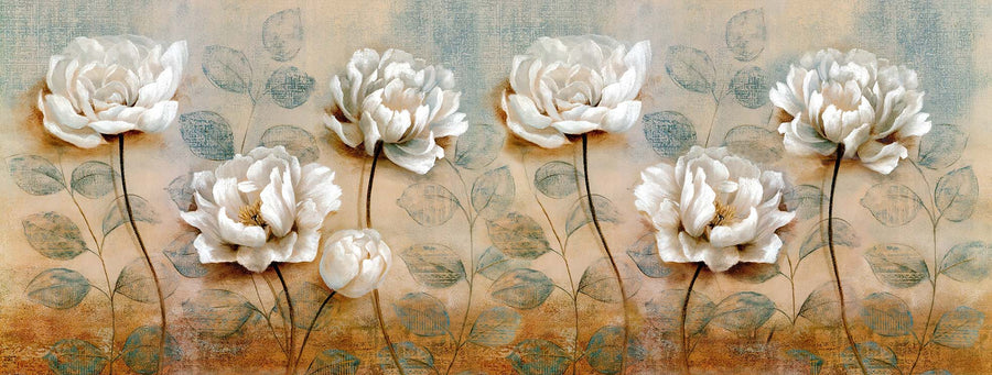 Canvas or Paper Print of White Flowers