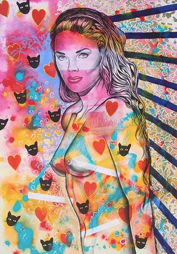 Canvas or Paper Print of Feline Magic