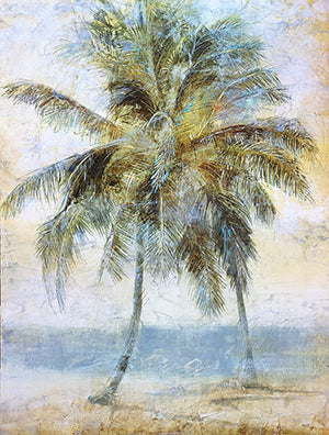 Canvas or Paper Print of Palm Tree Painting No.2