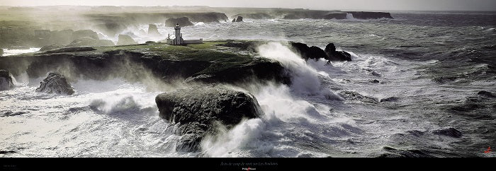 Canvas or Paper Print of Philip Plisson Point Poulaines Lighthouse