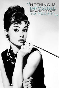 Framed Print of Audrey Hepburn No.1