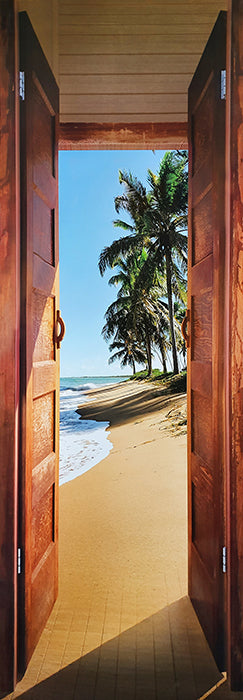 Canvas or Paper Print of Door to Beach