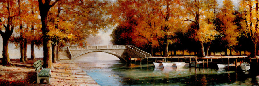 Canvas or Paper Print of Autumn Canal No.1