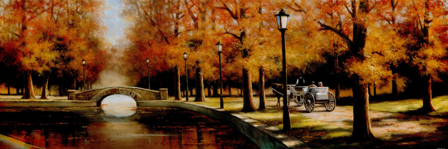 Canvas or Paper Print of Autumn Canal No.2