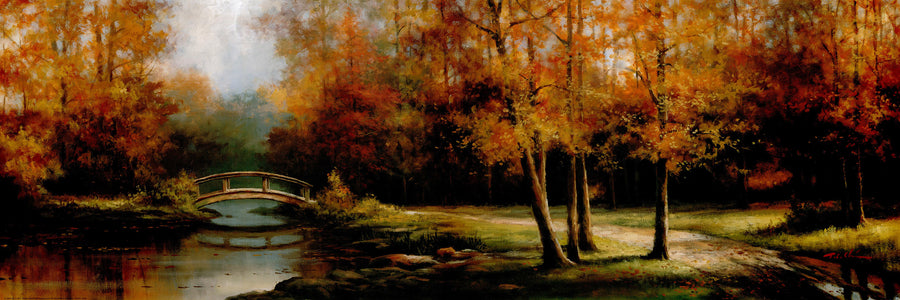 Canvas or Paper Print of Autumn Canal No.3