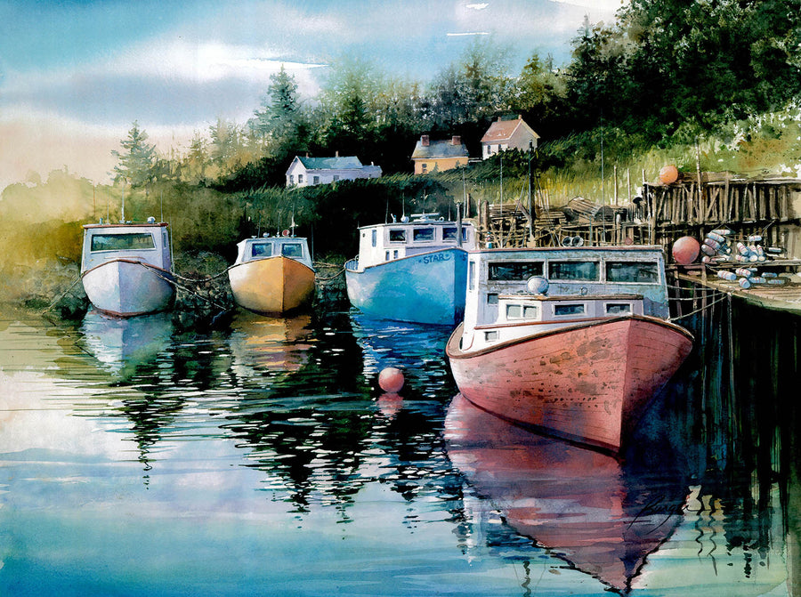 Canvas or Paper Print of Boats 01