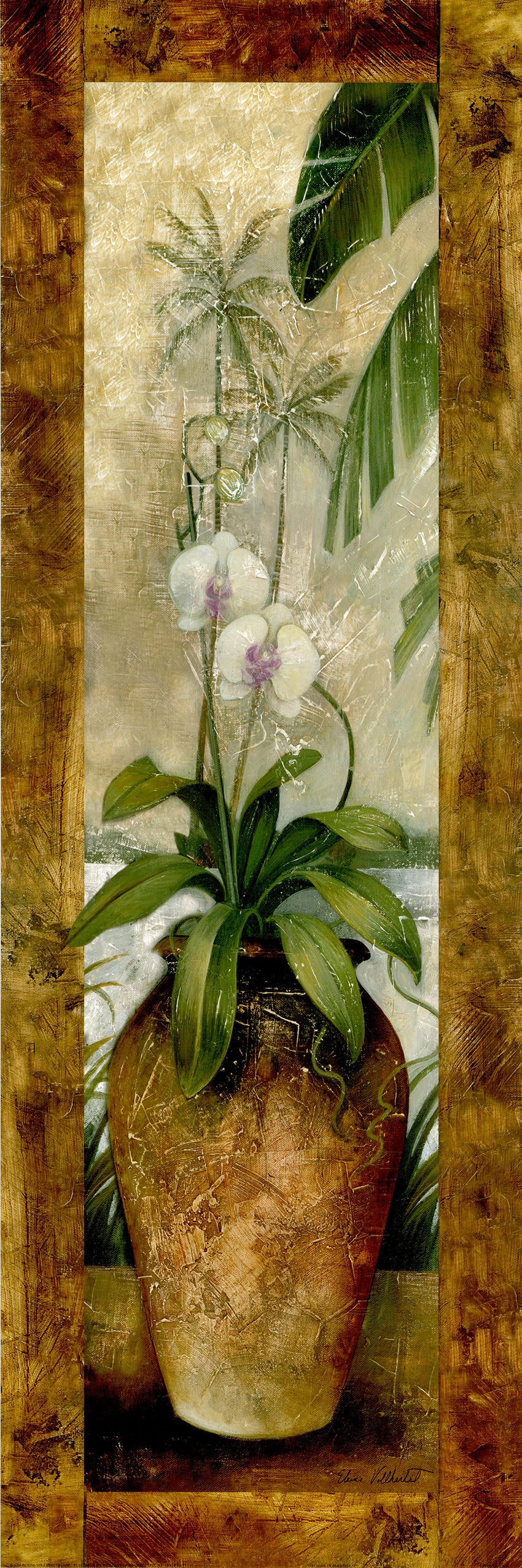 Canvas or Paper Print of Brown Flower Pot No.1