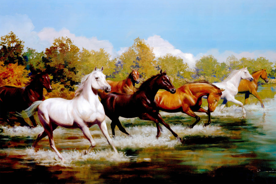 Canvas or Paper Print of Horses No.2