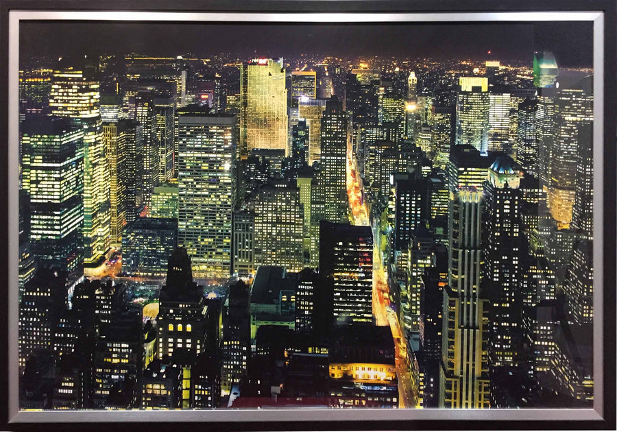 Framed Print of New York at Night No.2