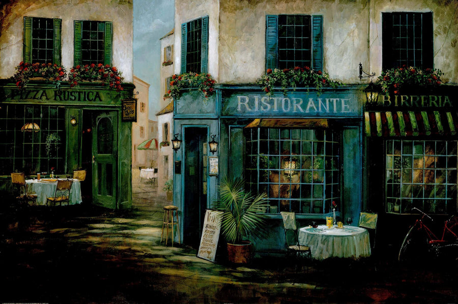 Canvas or Paper Print of European Restaurant No.10