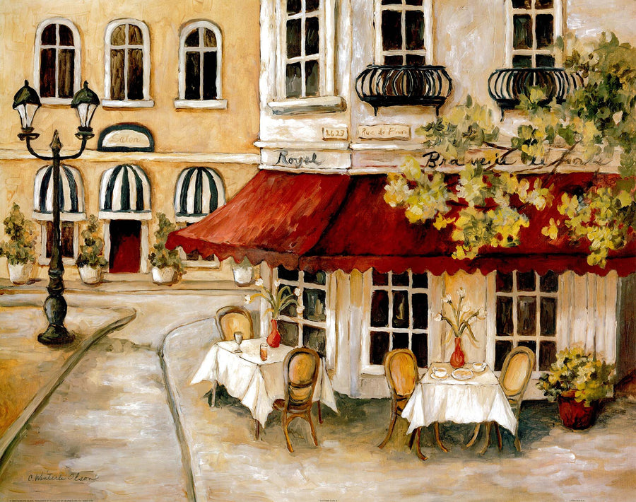 Canvas or Paper Print of European Restaurant No.1