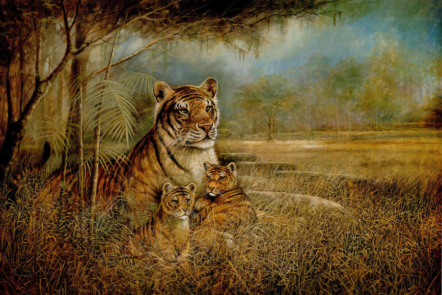 Canvas or Paper Print of Tiger No.4