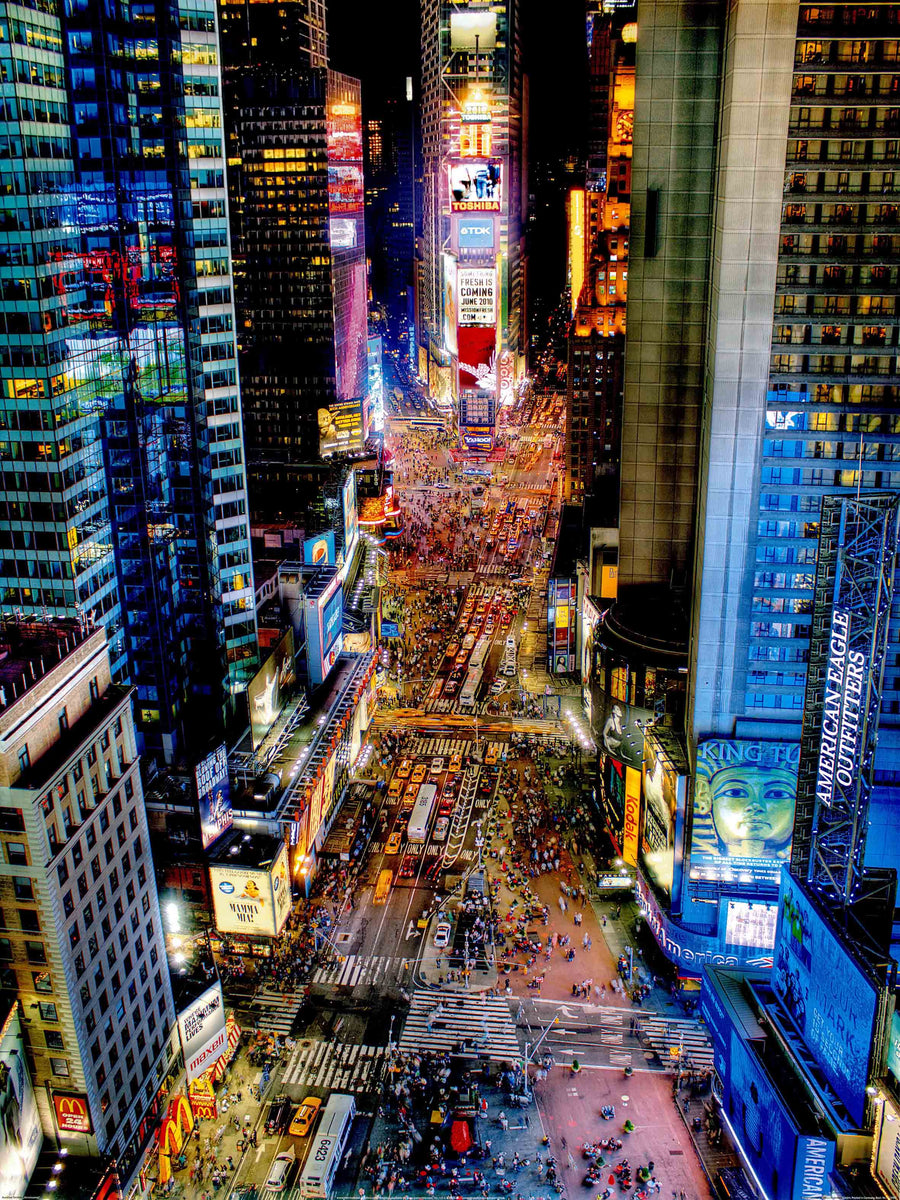 Canvas or Paper Print of Time Square Vertical
