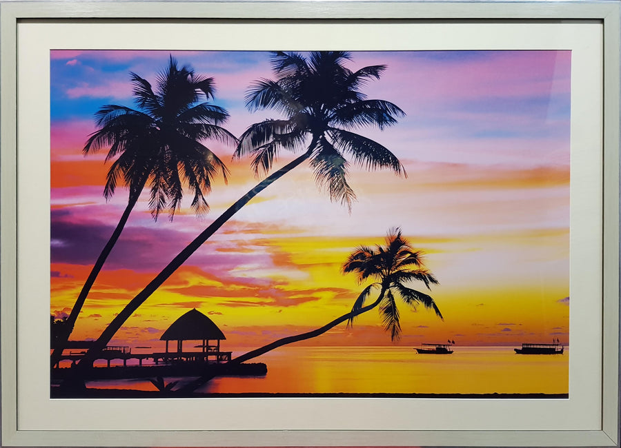 Framed Print of Yellow Sunset No.2