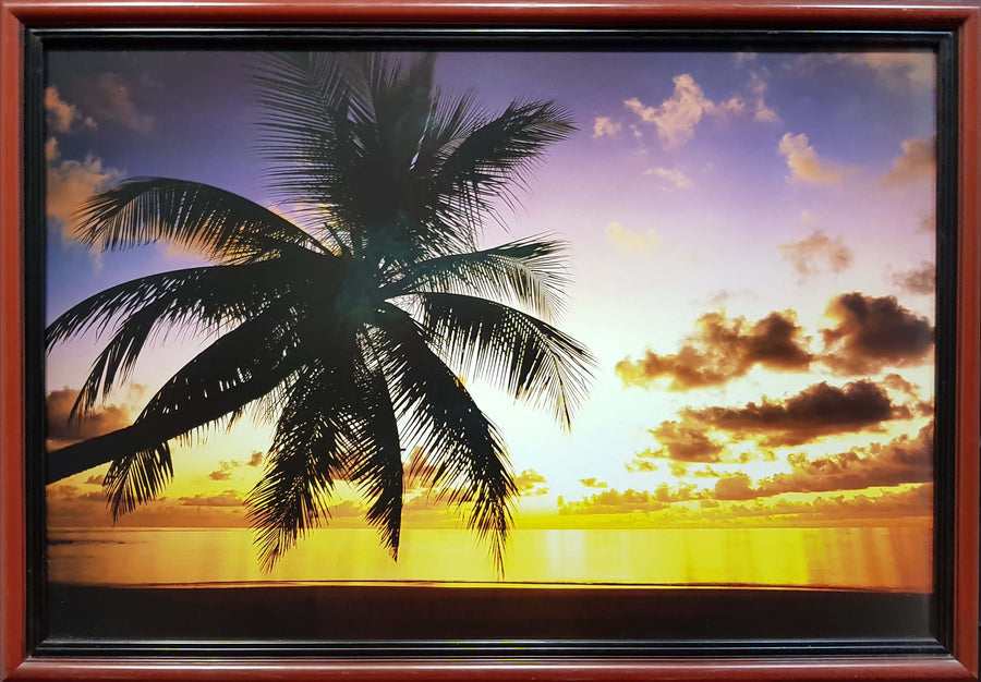 Framed Print of Yellow Sunset No.1
