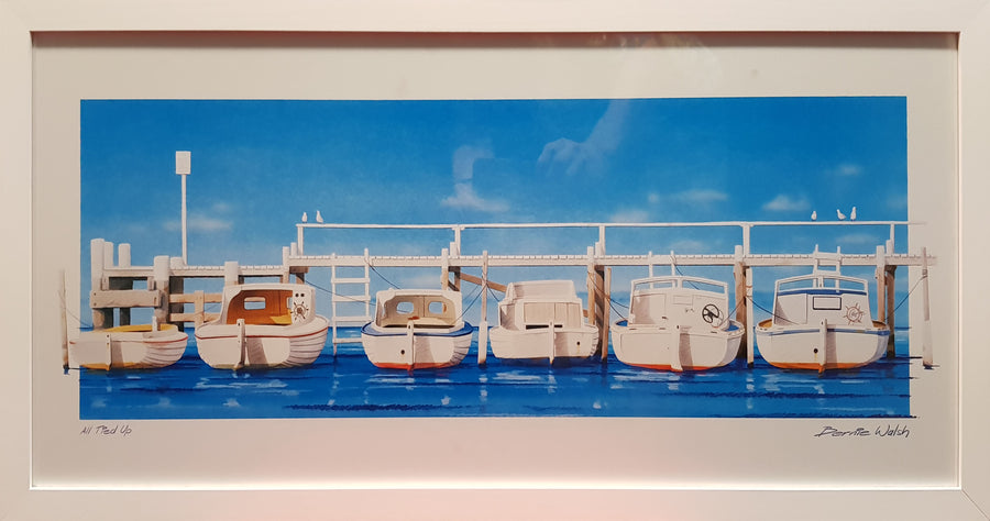Framed Print of Boats All Tied Up No.1 by Bernie Walsh