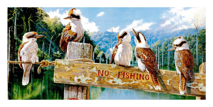Canvas or Paper Print of Kookaburras No.3