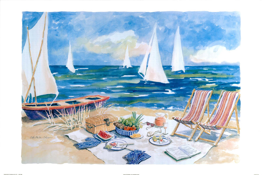 Canvas or Paper Print of Beach Picnic
