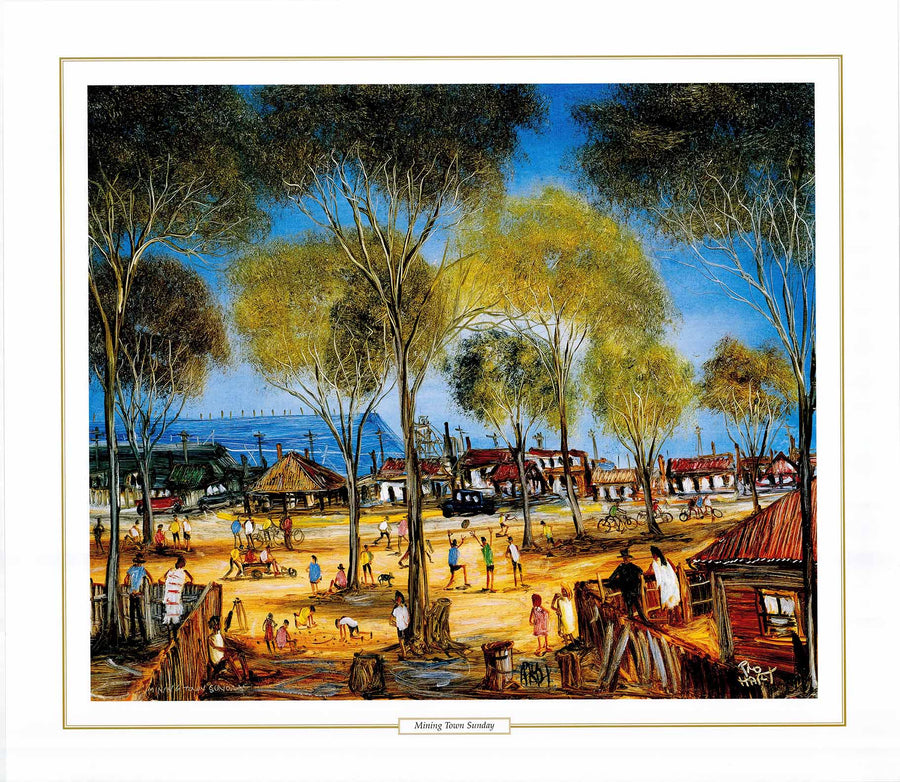 Canvas or Paper Print of Sunday Mining Town