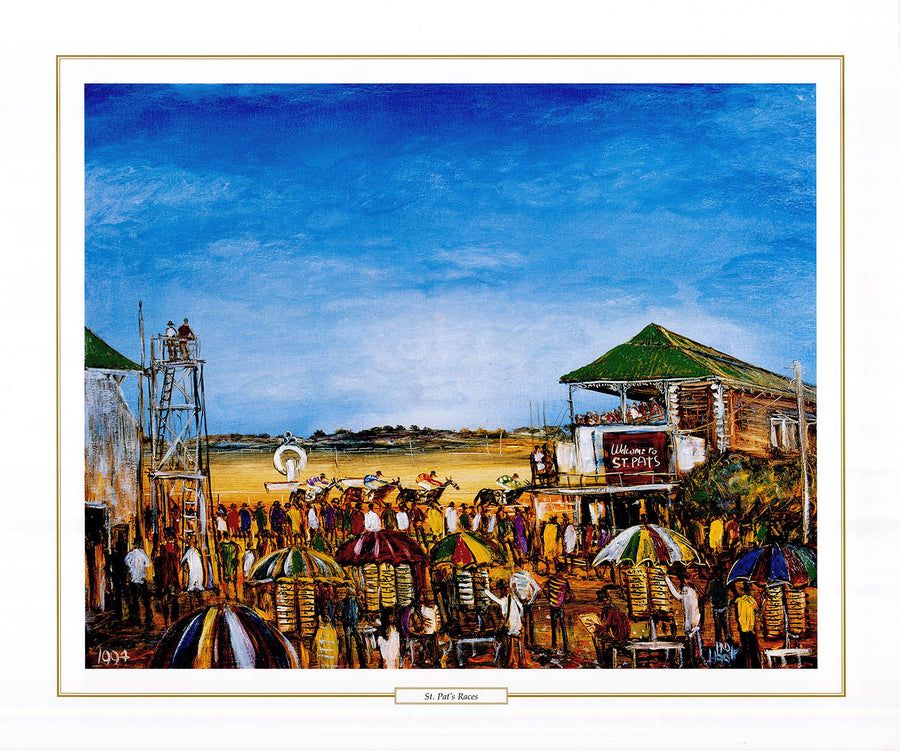 Canvas or Paper Print of St Pat's Races