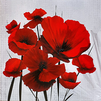 Canvas or Paper Print of Red Poppies No.2
