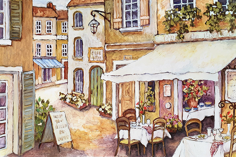 Canvas or Paper Print of European Restaurant No.22